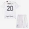 Maillot de Supporter AC Milan Kalulu 20 Extérieur 2023-24 Pour Enfant